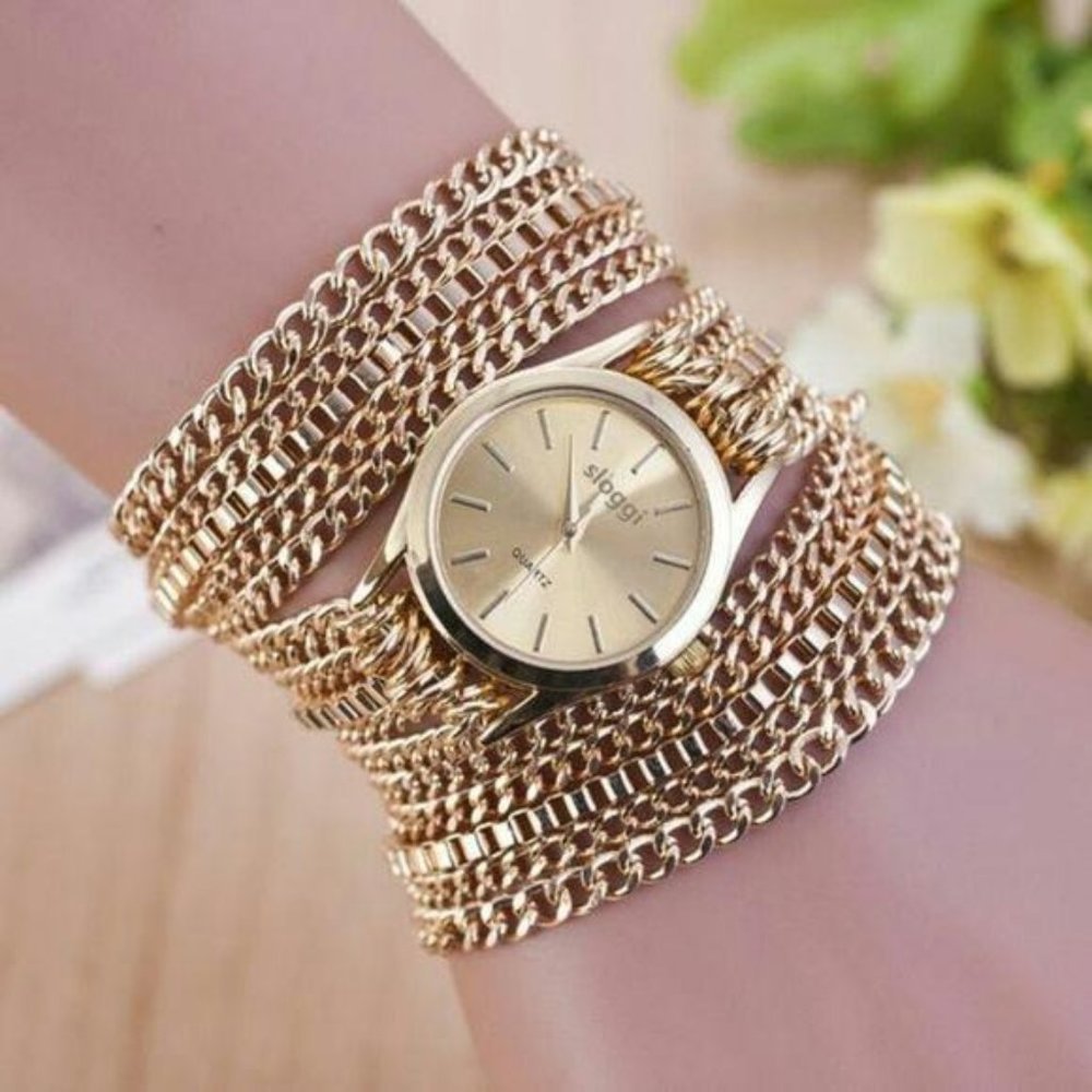 Gold Chain Fashion Watch - Picture 1 of 2